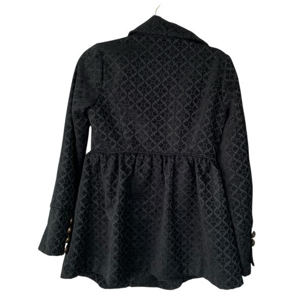 Anthropologie Black Patterned Jacket - Picture 2 of 8